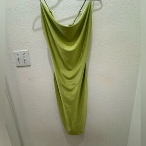Lime green bodycon dress